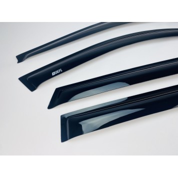 Дефлекторы окон Volkswagen Golf 4 1997-2004 HB накладные (DEFL) Q2-1